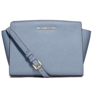 Selma Medium Messenger Bag, Blue/Dust bag included